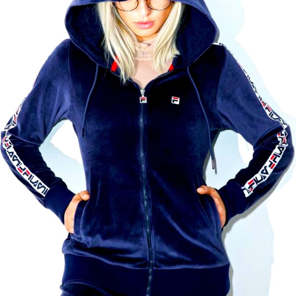 Fila Maureen Velour Zip Up! Via Dolls Kill. Great Condition! Very gently worn!